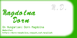 magdolna dorn business card